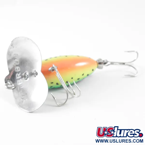 Fred Arbogast Jitterbug Ytbeten, Fire Tiger, 7g, Metallsked, #1570