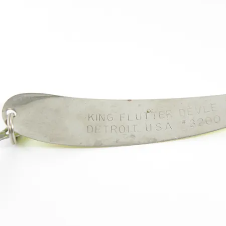 King Flutter Devle 3200 Trollingsked, Fluorgul, 9g, Nickel, #1591