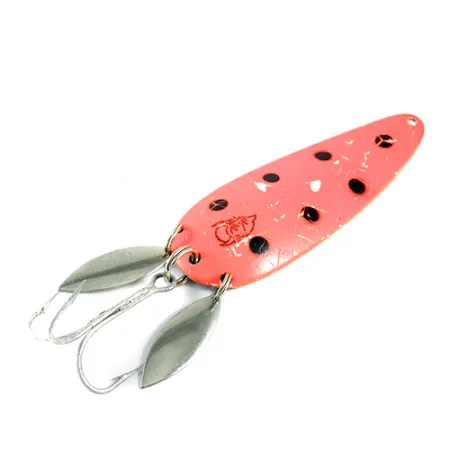 Eppinger Dardevle Klicker Skeddrag, Fluo Orange/Nickel, 28g, Dubbla Blad, #1599