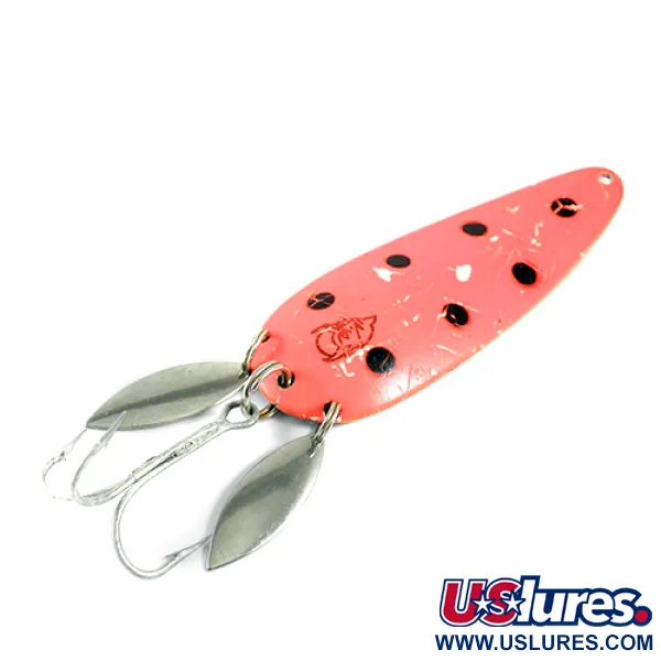 Eppinger Dardevle Klicker Skeddrag, Fluo Orange/Nickel, 28g, Dubbla Blad, #1599