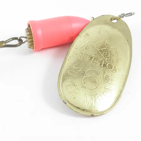 Blue Fox Super Vibrax 6 Spinnare, Mässing/Orange, 18g, #1618