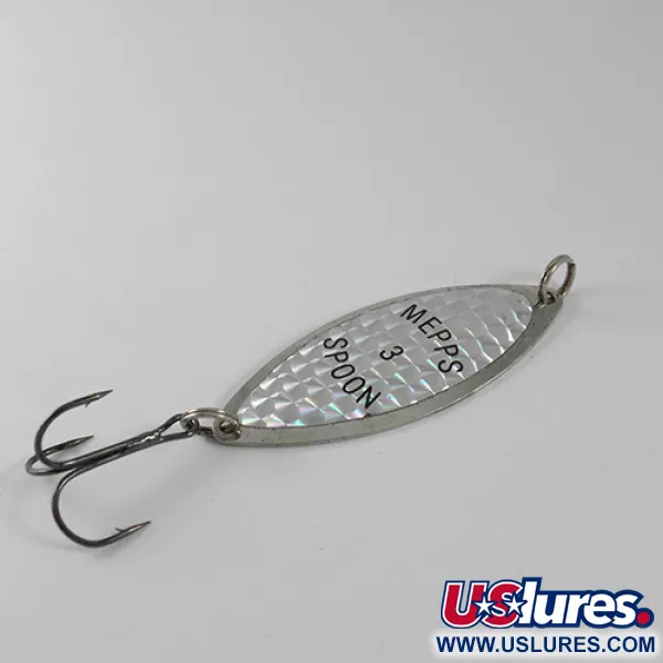 Mepps Spoon 3 Skeddrag, Nickel, 12g, Hamrad Yta, #1624