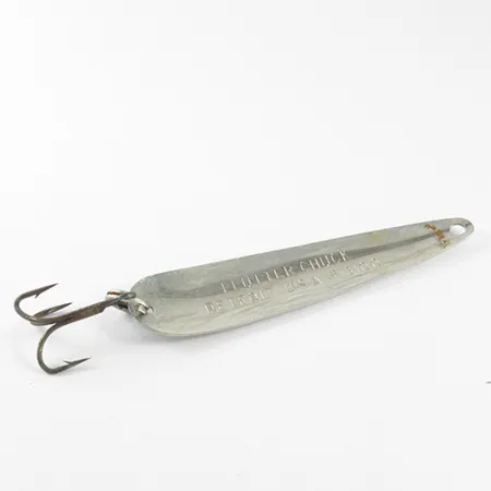 Dardevle Flutter-Chuck Skeddrag, Nickel / Grön, 8g, Trolling, #1625