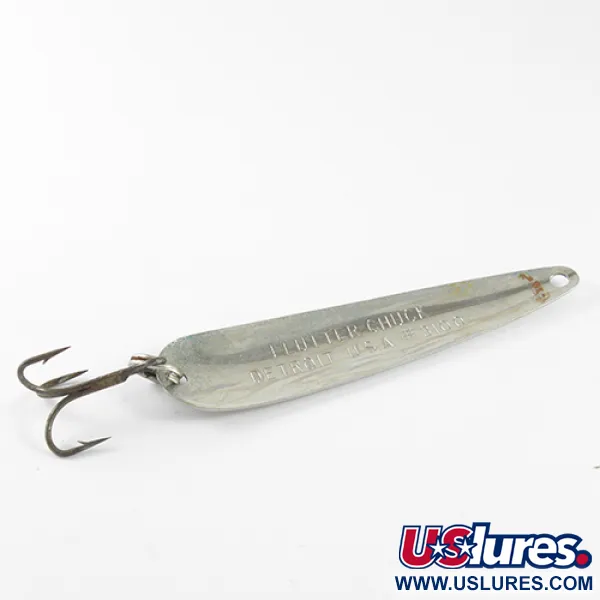 Dardevle Flutter-Chuck Skeddrag, Nickel / Grön, 8g, Trolling, #1625