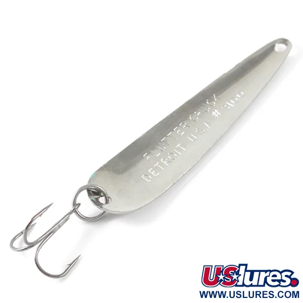 Dardevle Flutter-Chuck Släpsked, Nickel/Röd, 8g, Vintage, #1665