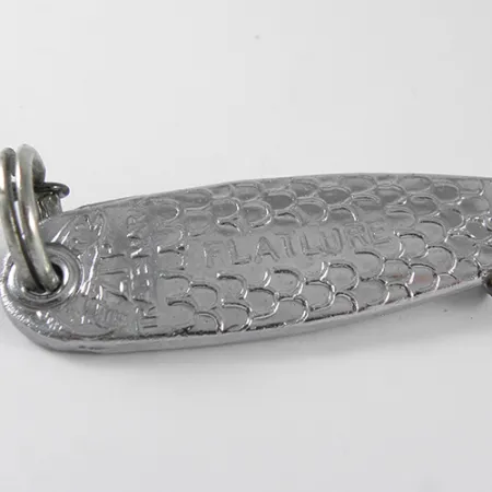 Zip Flatlure Vertikalbete, Silver, 44g, Fjällmönster, #1694