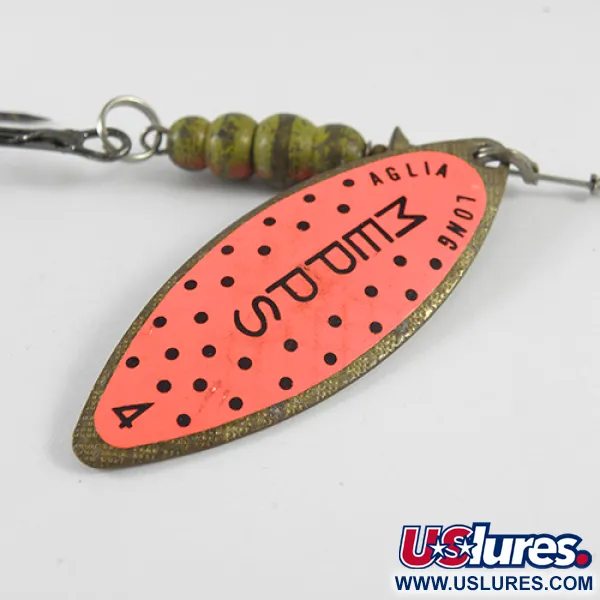 Mepps Aglia Long 4 Spinnare, Mässing/Orange, 17g, Pilbladssked, #1703