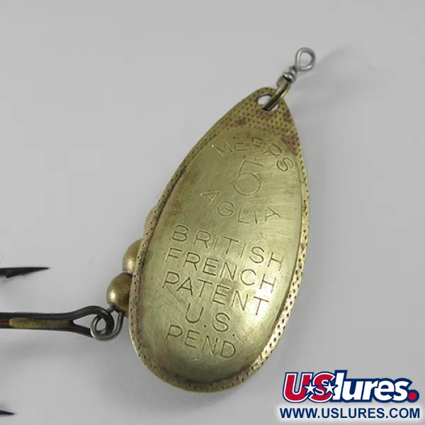 Mepps Aglia 5 Spinnare, Mässing, 14g, Stämplat skedblad, #1719
