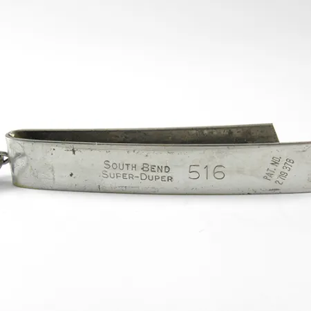 South Bend Super-Duper 516 Skeddrag, Nickel, 18g, Patentnr, #1721