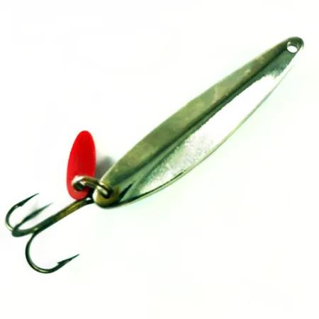 Bay de Noc Swedish Pimple Vertikalpirk, Nickel / Blå, 14g, #1729