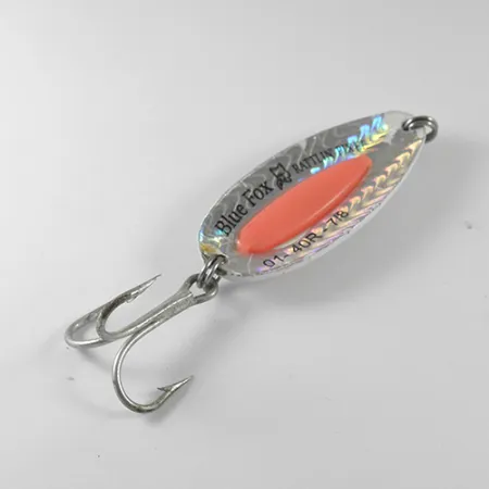 Blue Fox Rattlin Pixee Skeddrag, Rainbow Nickel/Orange, 25g, #1738