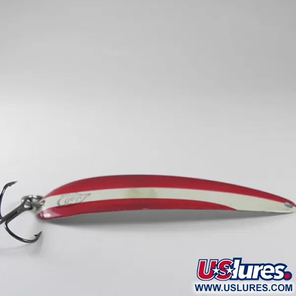 King Flutter Devle 3200 Trollingsked, Röd/Vit/Nickel, 9g, #1741