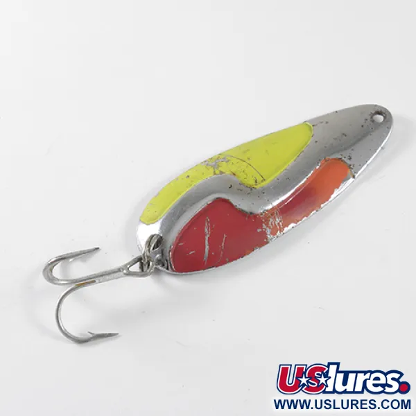 Kush Spoon Skeddrag, Röd / Gul / Nickel, 9g, S-kurva, #1743