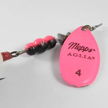 Mepps Aglia 4 dressed Spinnare, Fluorescent Pink, 10g, Fjädrad krok, #1755