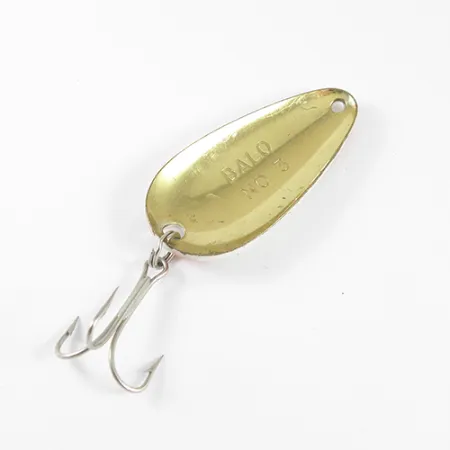 Balo 3 Skeddrag, Vit / Röd / Mässing, 14g, Vintagedesign, #1769