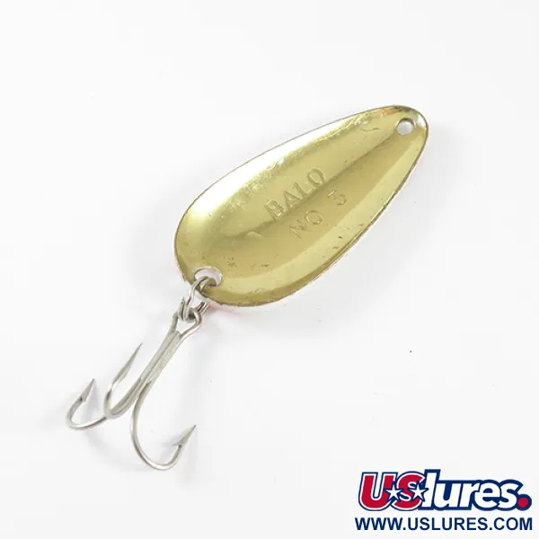 Balo 3 Skeddrag, Vit / Röd / Mässing, 14g, Vintagedesign, #1769