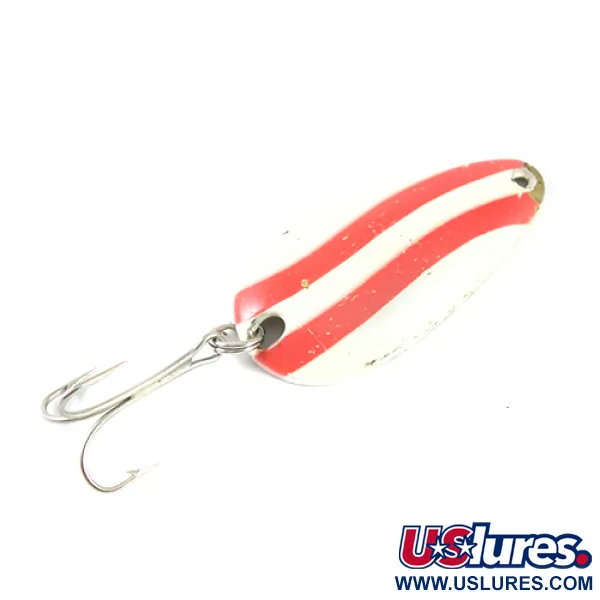 Balo 3 Skeddrag, Vit / Röd / Mässing, 14g, Vintagedesign, #1769