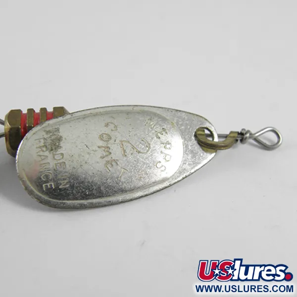 Mepps Comet 2 Spinnare, Silver, 4.3g, Utbytbar Krok, #1779