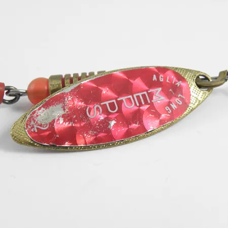 Mepps Aglia Long 2 Rainbo Spinnare, Röd/Mässing, 7,4g, Rainbo, #1786