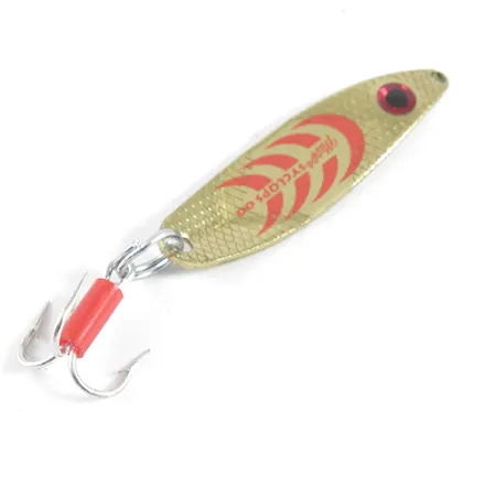 Mepps Syclops 00 Skeddrag, Guld / Röd, 3,5 g, S-form, #1790