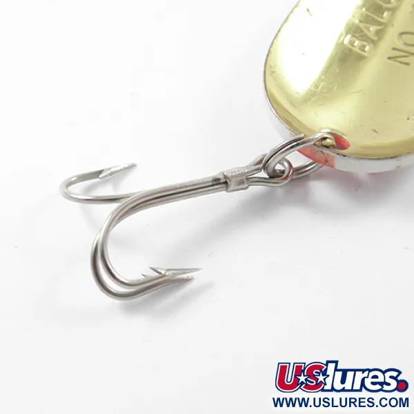 Balo 3 Skeddrag, Röd / Vit / Mässing, 14g, Mässingskropp, #1798