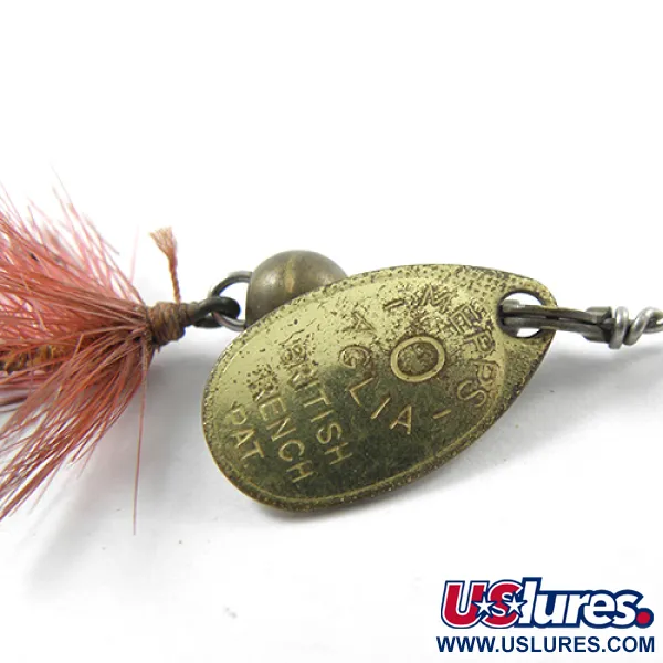 Mepps Aglia 0 Mouche Spinnare, Mässing, 2.5g, Fjäderstjärt, #1808