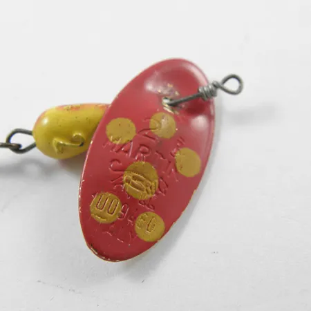 Panther Martin 2 Spinnare, Röd/Gul/Mässing, 2,5g, Vintage, #1815