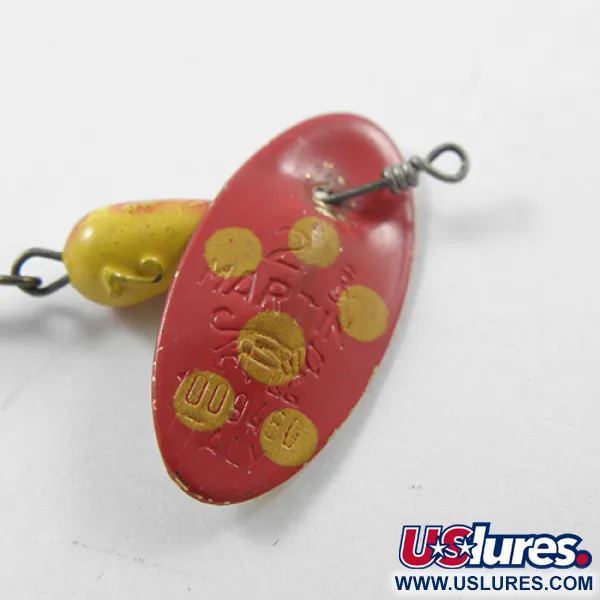 Panther Martin 2 Spinnare, Röd/Gul/Mässing, 2,5g, Vintage, #1815