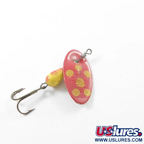 Panther Martin 2 Spinnare, Röd/Gul/Mässing, 2,5g, Vintage, #1815