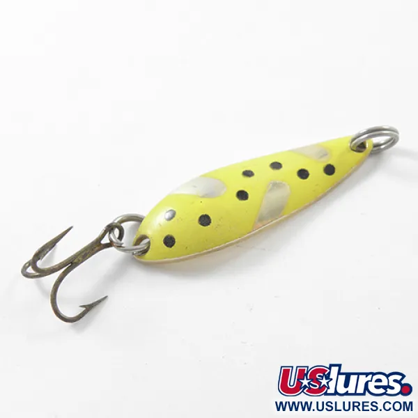 Acme Fiord Spoon Jr Skeddrag, Gul/Guld, 3.4g, Vintage-bete, #1821