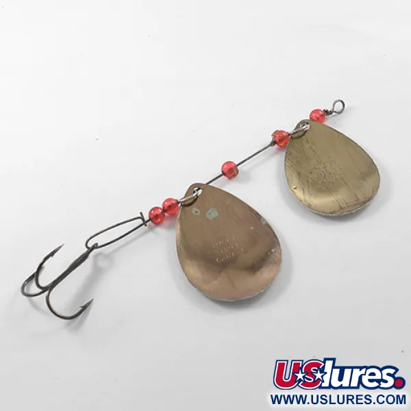 Lucky Strike Tandemspinnare, Nickel/Koppar/Röd, 12.5g, Dubbelsked, #1833