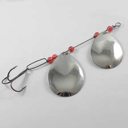 Lucky Strike Tandemspinnare, Nickel/Koppar/Röd, 12.5g, Dubbelsked, #1833