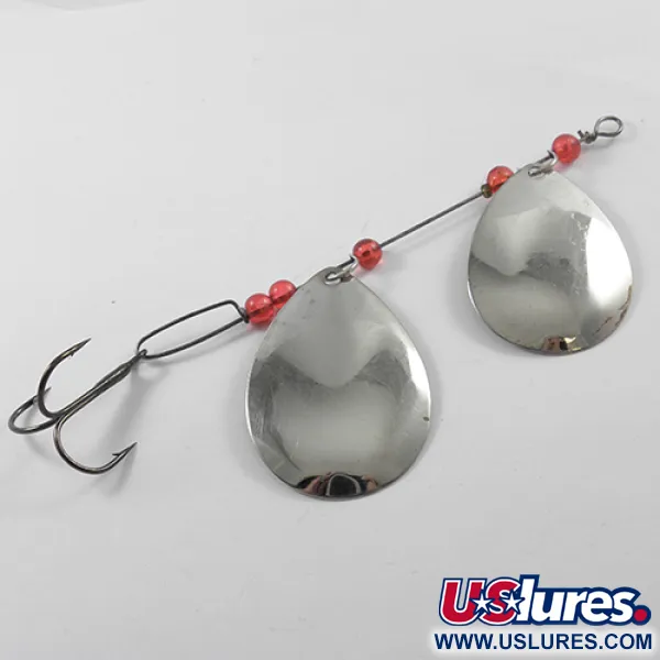 Lucky Strike Tandemspinnare, Nickel/Koppar/Röd, 12.5g, Dubbelsked, #1833