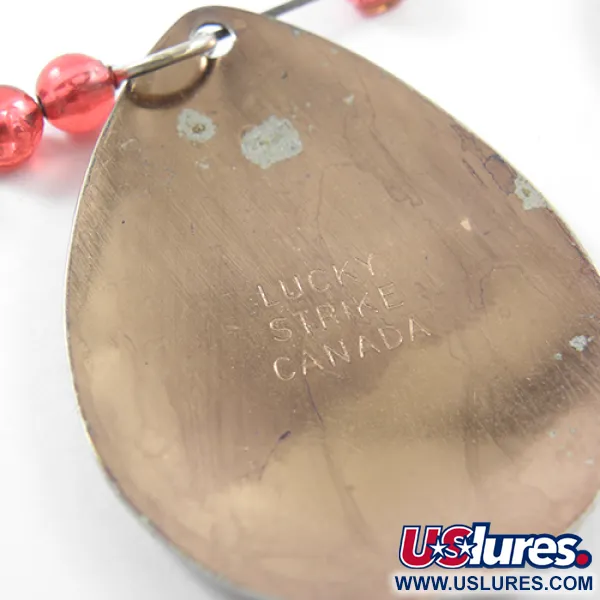 Lucky Strike Tandemspinnare, Nickel/Koppar/Röd, 12.5g, Dubbelsked, #1833