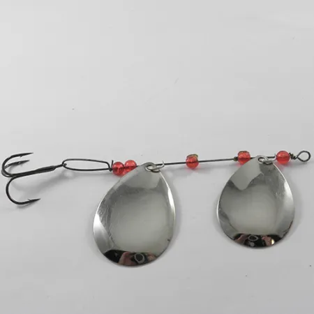 Lucky Strike Tandemspinnare, Nickel/Koppar/Röd, 12.5g, Dubbelsked, #1833