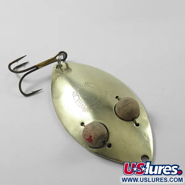 Lucky Strike Gold Red Flash Skeddrag, Mässing, 21g, Träögon, #1840