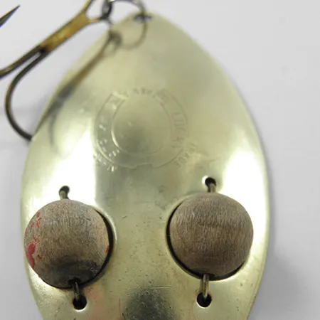 Lucky Strike Gold Red Flash Skeddrag, Mässing, 21g, Träögon, #1840