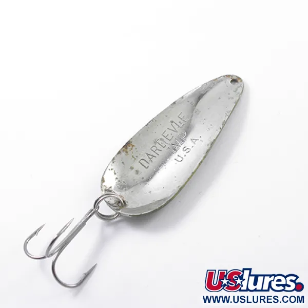 Eppinger Dardevle Imp Skeddrag, Frog/Nickel, 11g, Vintage, #1869