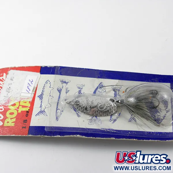 Yakima Bait Rooster Tail Spinnare, Nickel/Svart/Vit, 3.54g, #1872