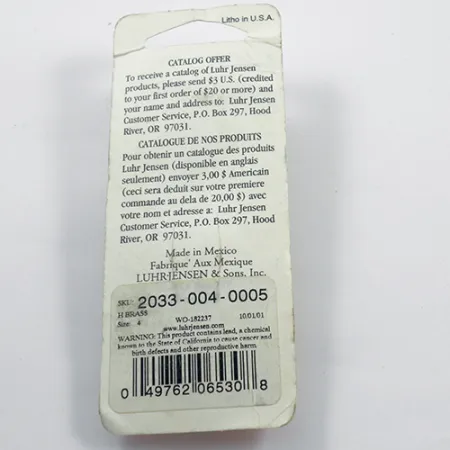 Luhr Jensen Metric Pro Spinner 4, Hamrat guld, 11g, Spinnare, #1881