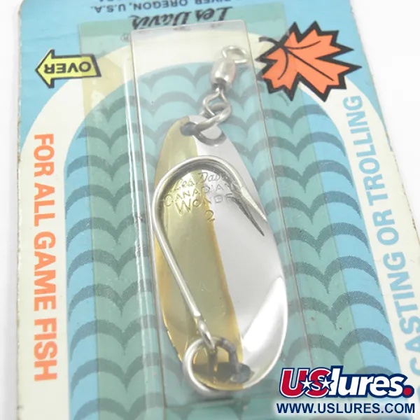 Les Davis Canadian Wonder Skeddrag, Nickel/Guld, 7g, 50/50 Finish, #1884