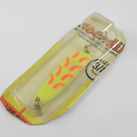 Luhr Jensen Krocodile Die #3 Skeddrag, Lysgul, 10,6g, Vintage, #1890