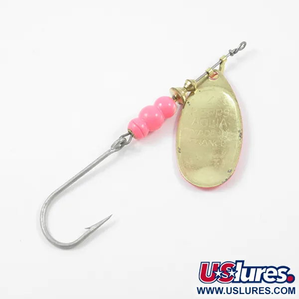 Mepps Aglia Hot Pink 4 Spinnare, Rosa/Guld, 9g, Enkelkrok, #1913