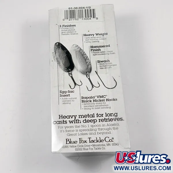 Blue Fox Pixee Skeddrag, Nickel / Grön, 14g, Hamrad Finish, #1940