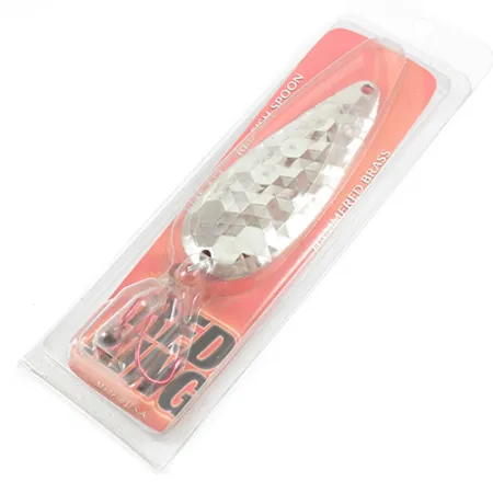 Worth Red King Spoon Skeddrag, Hamrad nickel, 17g, USA, #1943