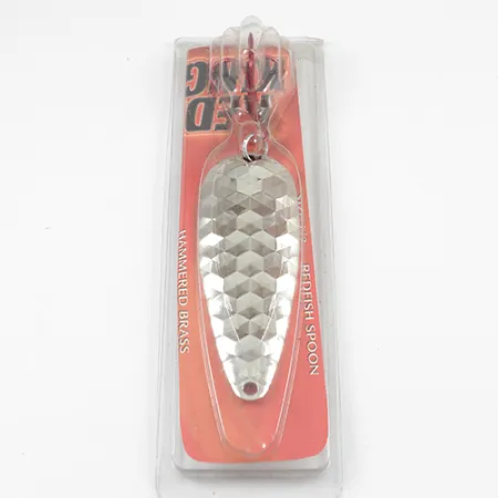 Worth Red King Spoon Skeddrag, Hamrad nickel, 17g, USA, #1943