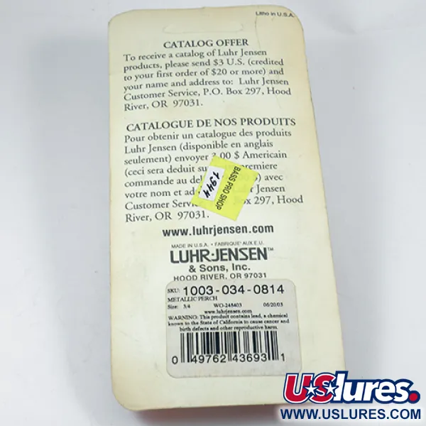 Luhr Jensen Krocodile Die #5 Skeddrag, Fire Tiger/Gold, 21g, #1944