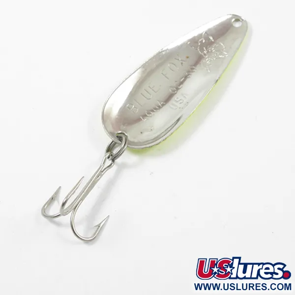 Blue Fox Aqua Skeddrag, Lime/Orange, 9.5g, Vintage USA, #1951