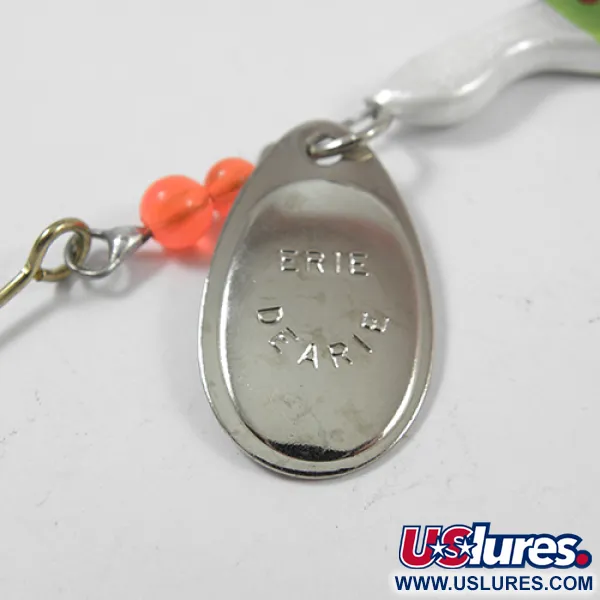 Erie Dearie Walleye Killer Spinnare, Nickel/Grön, 14g, Vintage, #1952