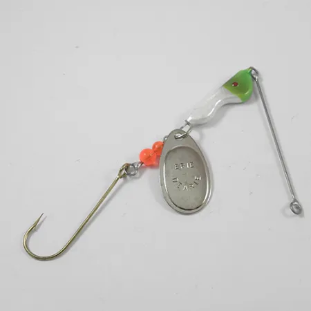 Erie Dearie Walleye Killer Spinnare, Nickel/Grön, 14g, Vintage, #1952